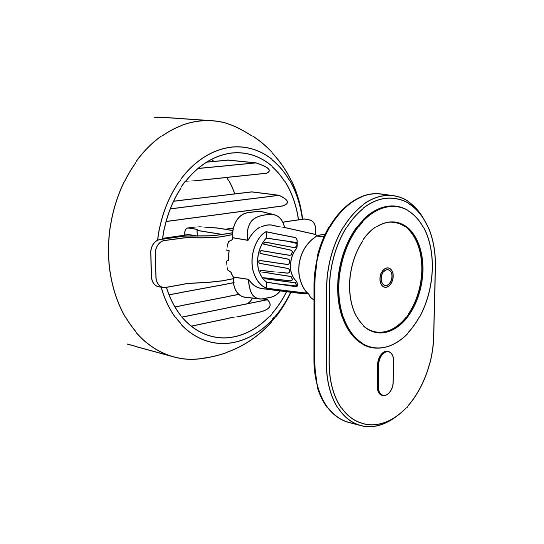 Karikues Hama wireless për celular në makinë Turbo Fast Charge, 15W, zezë