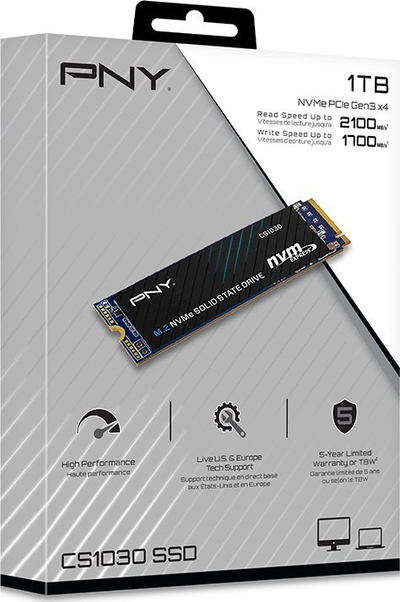 Disk SSD PNY CS1030, 1TB, M.2 2280 PCI-E x4 Gen3 NVMe
