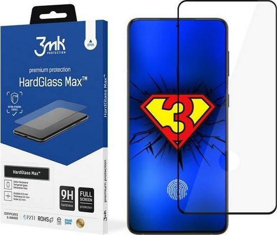 Xham mbrojtës 3MK HardGlass Max FP për Samsung Galaxy S21 Plus