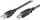 Kabllo PremiumCord USB 2.0, A-B, 0.5m, e zezë