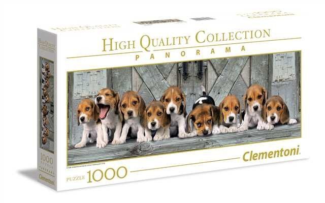 Puzzle Clementoni Panorama of the Beagles, 1000 elemente Puzzle Clementoni Panorama of the Beagles, 1000 elemente