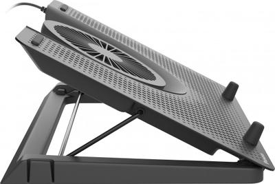 Stendë për ftohje Genesis Oxid 550 për laptop 15.6-17.3", 5 ventilator, dritë të pasme, 1 USB (NHG-1411),e zezë, plastike
