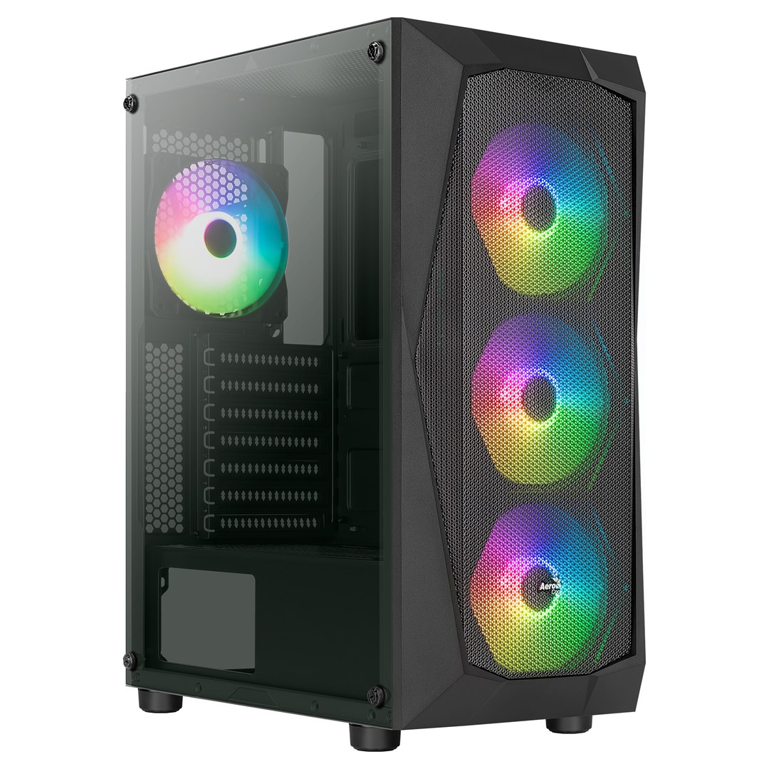 Kasë Aerocool PGS Falcon-A-BK-V1 FRGB, e zezë