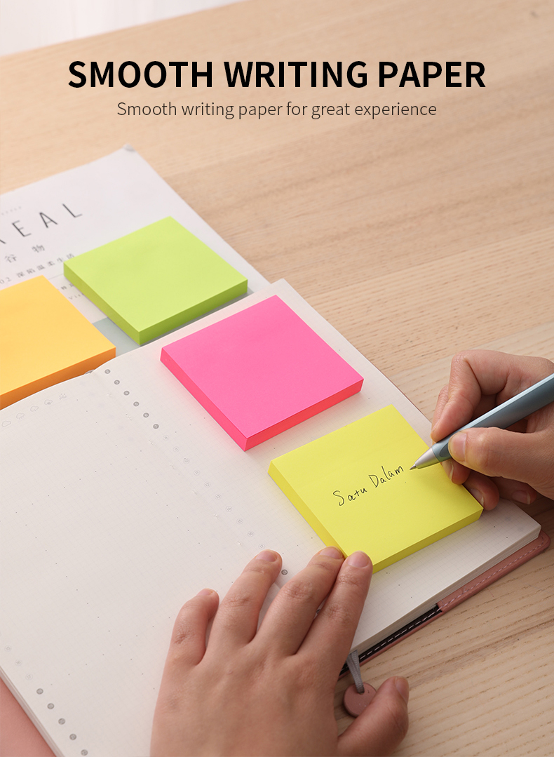 Postit DELI 75x75 100fl neon a02302 1/12