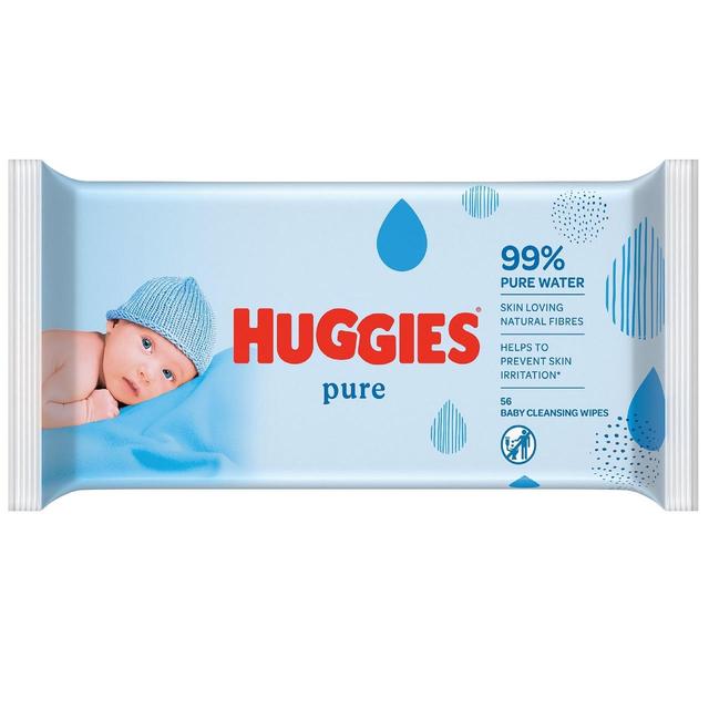 Faculeta të lagura Huggies® Pure, 56 copë