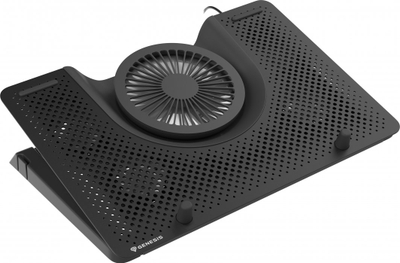 Stendë për ftohje Genesis Oxid 550 për laptop 15.6-17.3", 5 ventilator, dritë të pasme, 1 USB (NHG-1411),e zezë, plastike