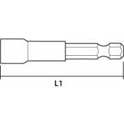 Fole magnetike për kaçavida Graphite 57H992, 1/4", 65x8mm