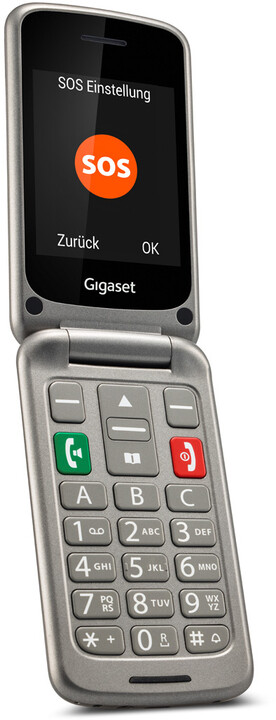 Celular Gigaset GL590, 2.8'', 32GB, i hirtë
