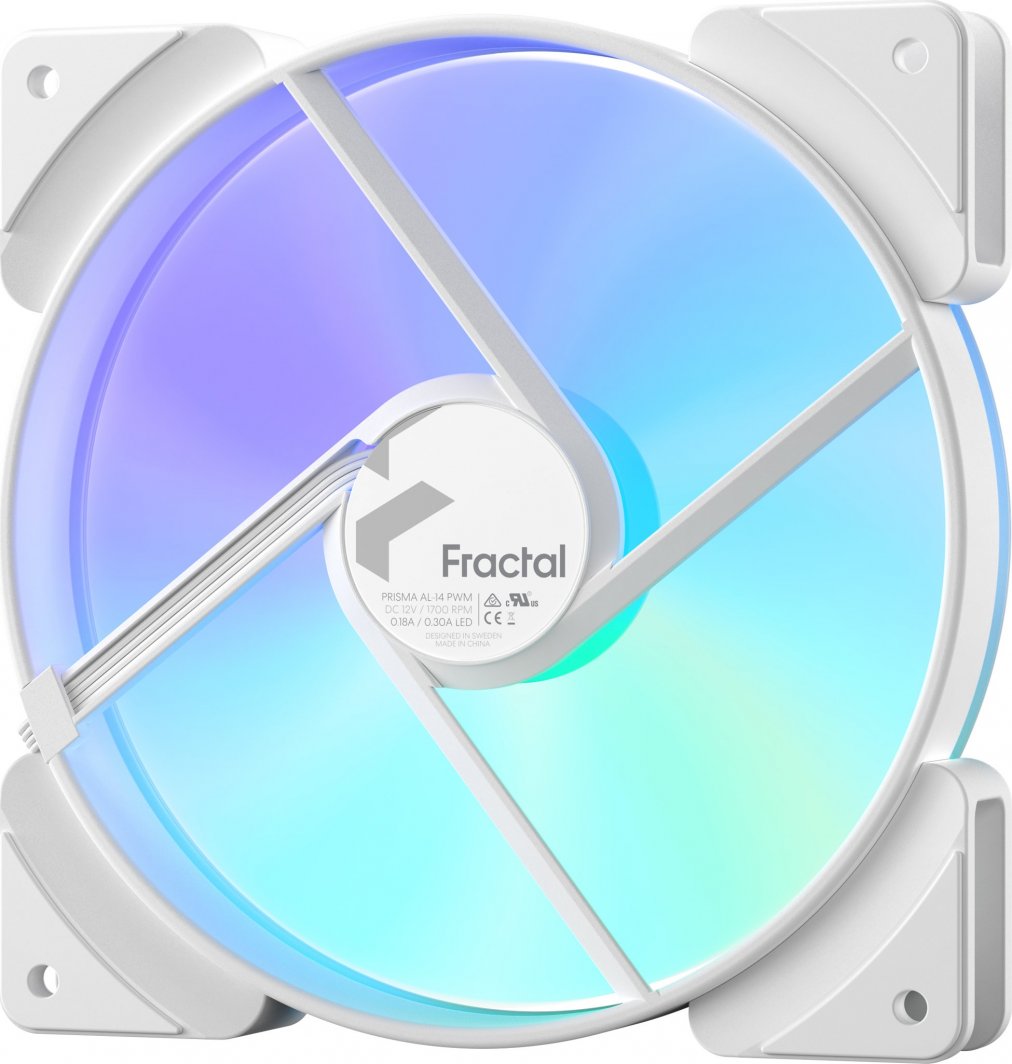Ftohës Fractal Design Prisma AL-14 PWM (FD-FAN-PRI-AL14-PWM-WT), 140 mm