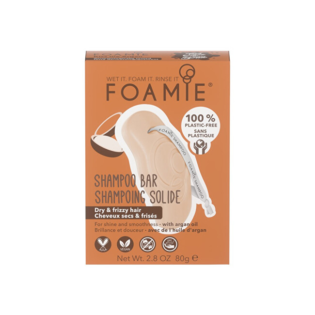 Shampo i ngurtë për flokë Foamie Kiss Me Argan 80 g