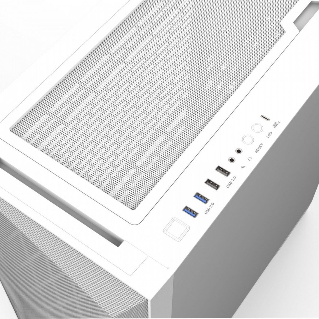 Куќиште за компјутер Zalman Z9 Iceberg ARGB, бело, Midi Tower