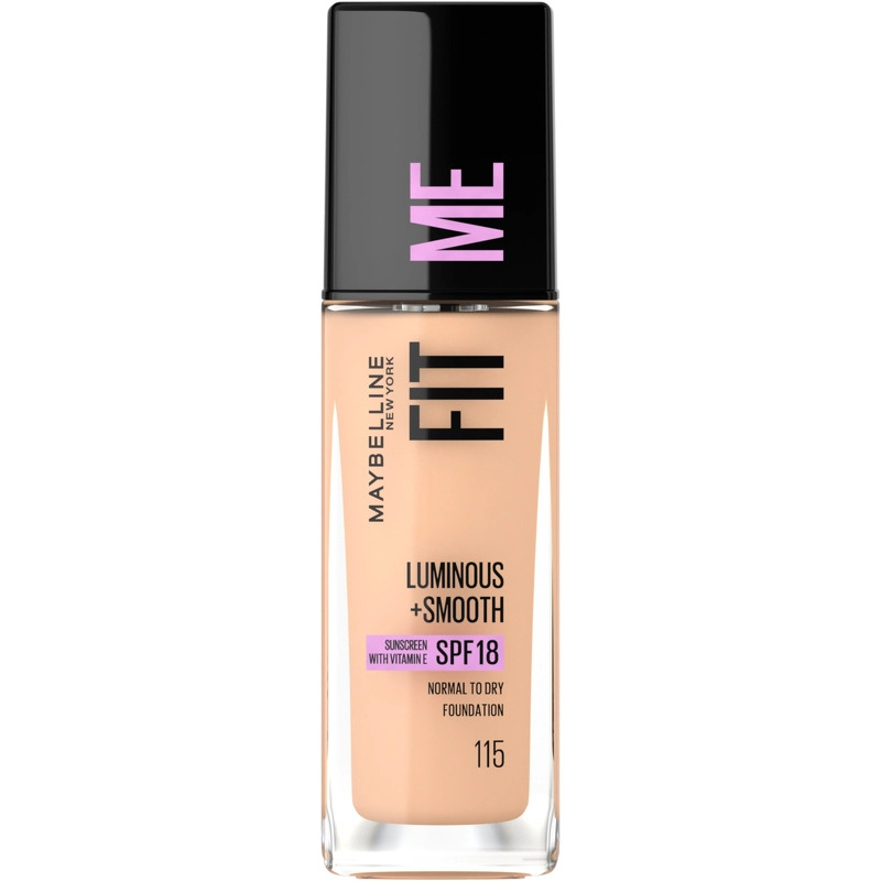 Krem pudër Maybelline Fit Me Luminous+Smooth, nr.115 Ivory, 30ml