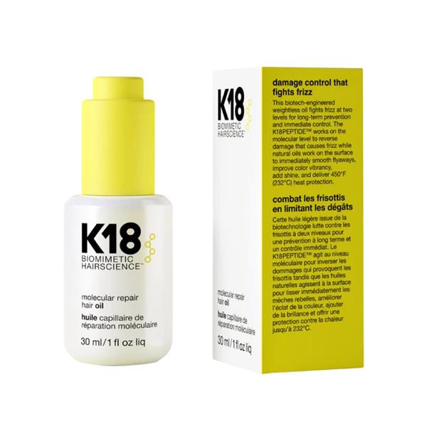 Vaji riparues molekular për flokë K18, 30 ml