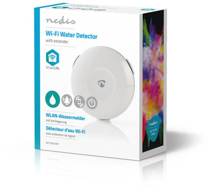 Detektor smart i rrjedhjes së ujit Nedis, WiFi, me bateri