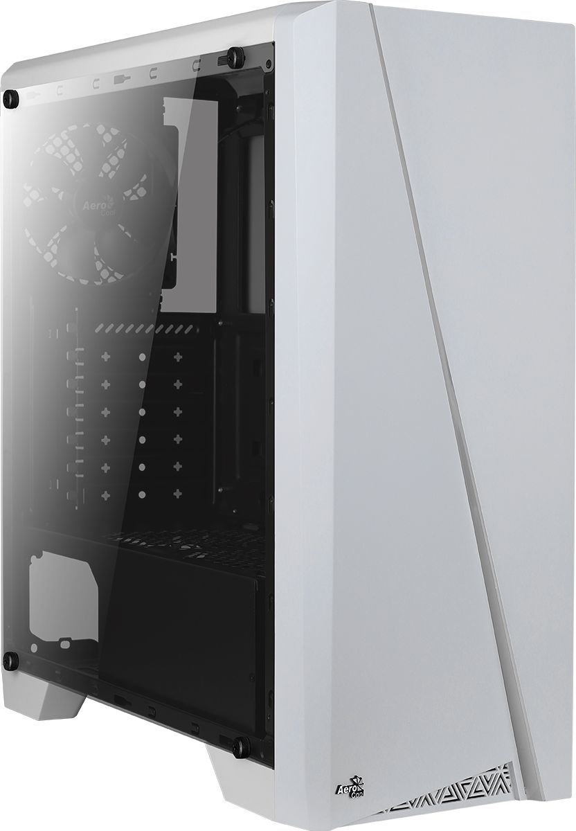 Куќиште за компјутер Aerocool Cylon, бело, Midi Tower