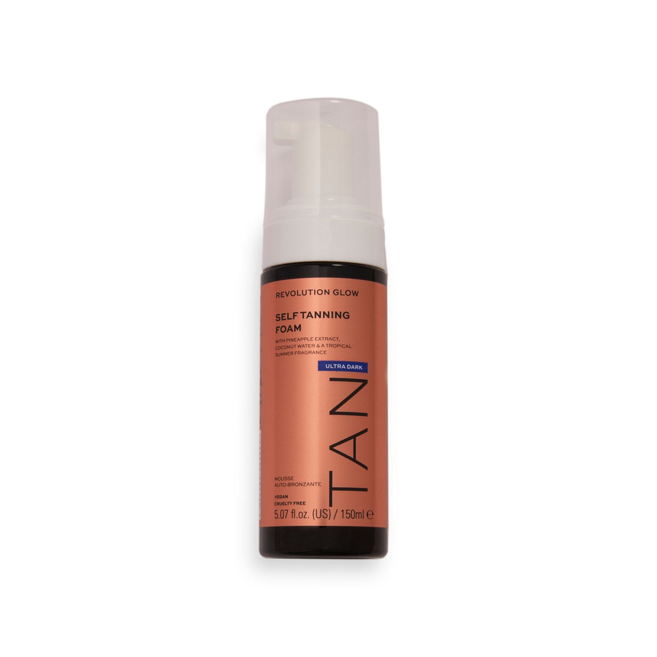 Shkumë për vetë nxirëse Revolution Glow Mousse Ultra Dark, 150 ml