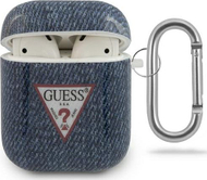 Kuti mbrojtëse Guess Jeans Collection për Airpods 1/2, e kaltër e errët