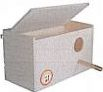 Fole për zogj Pinokio Pino-11, 21x11.5x11.5cm, e hirtë Fole për zogj Pinokio Pino-11, 21x11.5x11.5cm, e hirtë