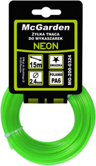 Shirit prerës McGarden, neon, 2.0mm 15m (MG-200-0320)