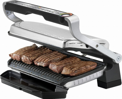 Grill elektrik Tefal GC724D12 OptiGrill + XL, 2000W, i argjendtë / i zi