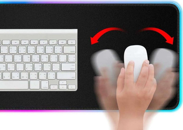Mauspad Alogy RGB, XL, i zi