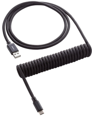 Kabllo CableMod Classic Coiled, USB-C/USB-A, 1,5m, e zezë Kabllo CableMod Classic Coiled, USB-C/USB-A, 1,5m, e zezë