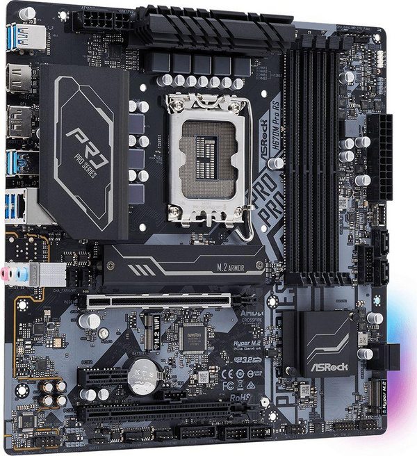 Pllakë amë ASRock, Intel H670, Socket 1700, Micro ATX