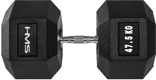 Shtanga për ushtrime HMS Hex Pro, 47.5kg, të zeza