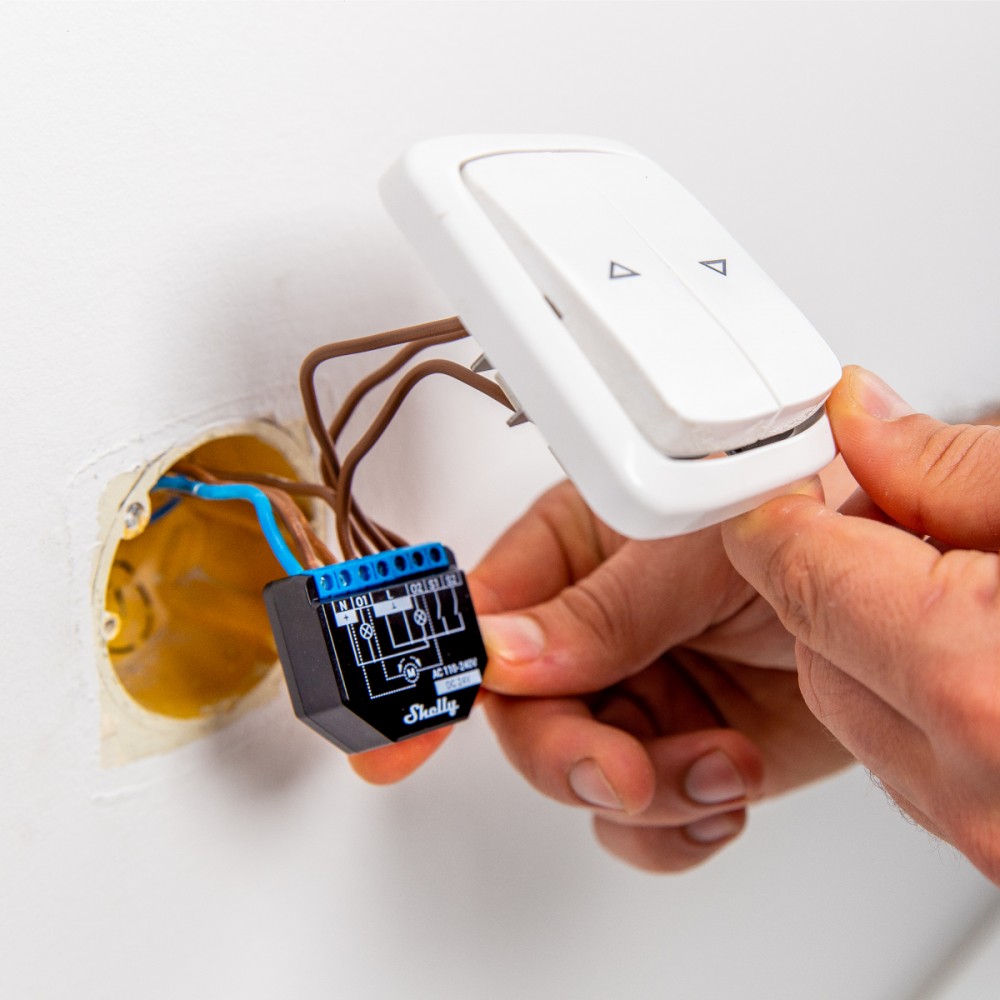 Ndërprerës me dy rele Shelly Plus 2PM - WiFi & Bluetooth