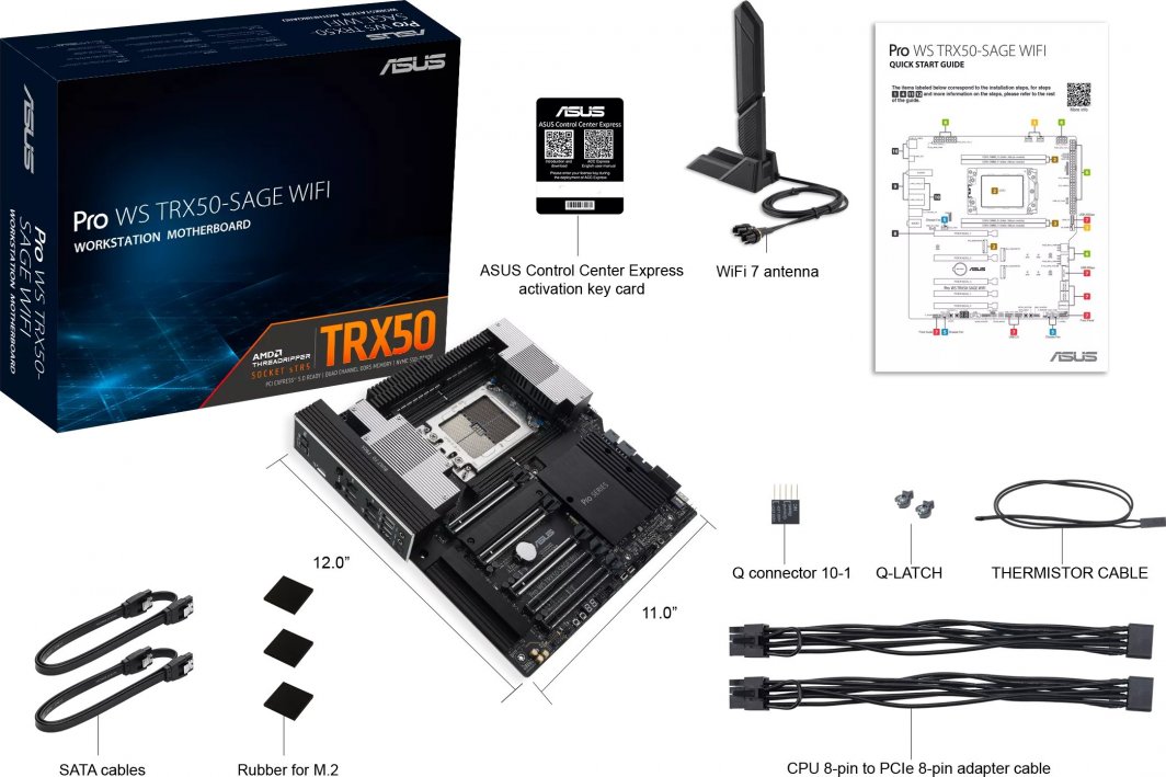 Pllakë amë ASUS PRO WS TRX50-SAGE WIFI