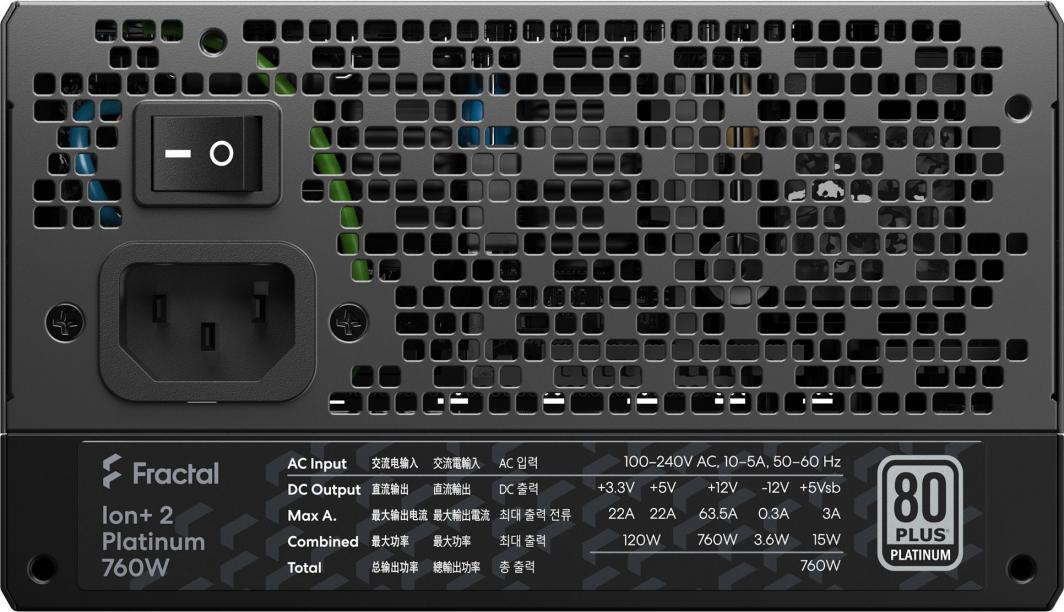 Burim energjie Fractal Design Ion+ 2 Platinum FD-P-IA2P-760-EU ATX, 760W