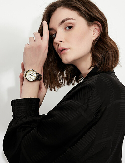 Orë dore Armani Exchange Banks AX4327