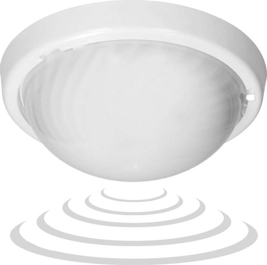 Llambë me sensor lëvizjeje me mikrovalë Orno, 75W, E27, IP44, IK10, e bardhë