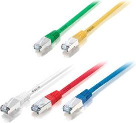 Kabllo patchcord Equip 605616, RJ-45 në RJ-45, S/FTP, 10m, e bardhë