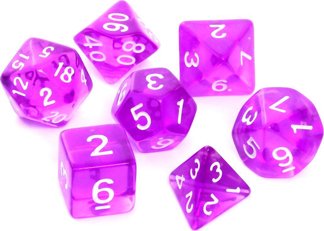 Set zaresh Rebel RPG Crystal, 7 copë, vjollcë