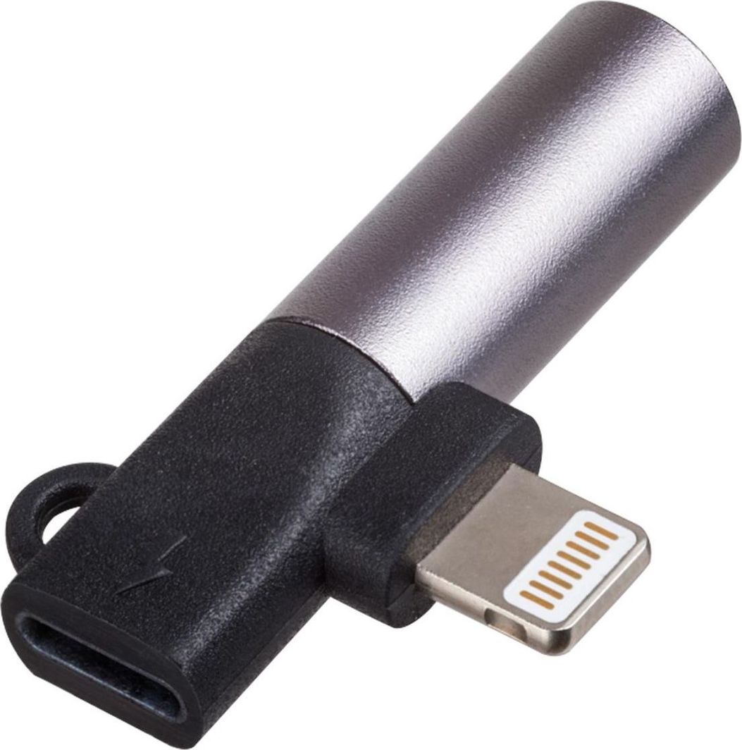 Përshtatës USB Akyga Lightning - mini Jack 3,5 mm (AK-AD-63), i zi 
