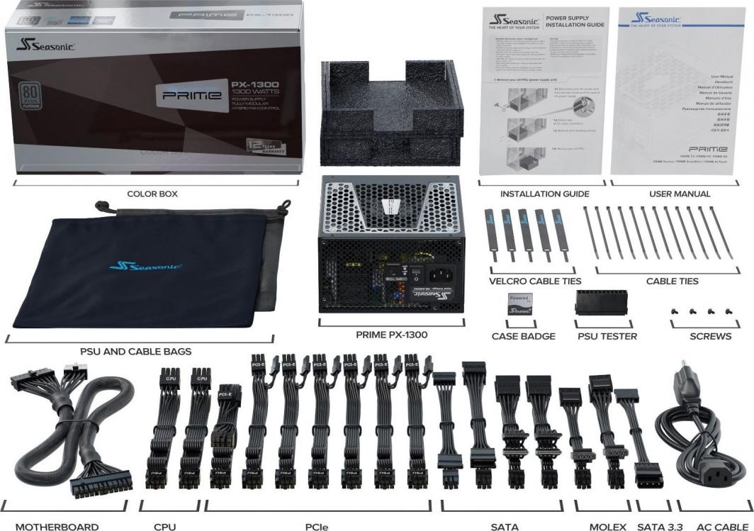 Burim energjie SeaSonic Prime, PX-1300W (PRIME-PX-1300)