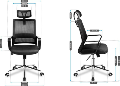 Karrige zyre Huzaro Manager 2.1, e zezë