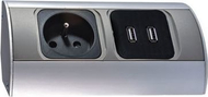 Prizë multifunksionale Orno, 2xUSB IP20 