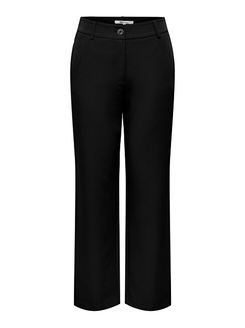 Pantallona ONLY ONLLANA-BERRY Straight Fit, të zi