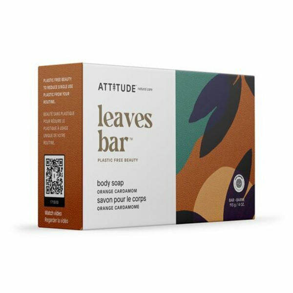Sapun trupi Attitude Leaves Bar Orange Cardamom, 115 g