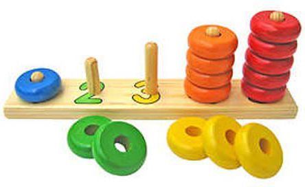 Lodër edukative për fëmijë Goki Plan Toys - I sort and count