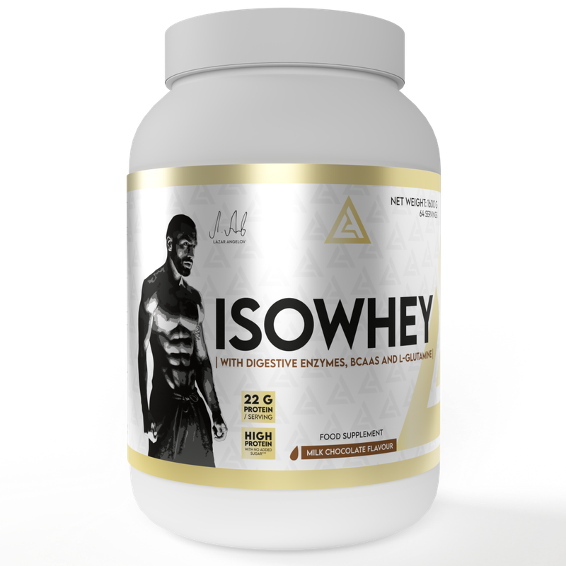 Proteina për tonifikim të muskujve Lazar Angelov IsoWhey, 1600 g, Chocolate