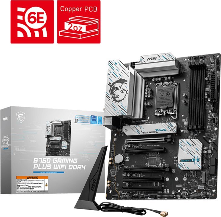 Pllakë amë MSI B760 GAMING PLUS WIFI DDR4