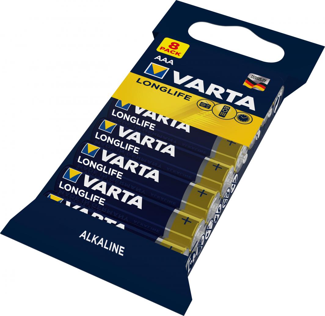 Bateri Varta LongLife AAA / R03, 8 copë