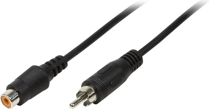 Kabllo LogiLink CA1032, RCA (M) - RCA (F), 5m, e zezë