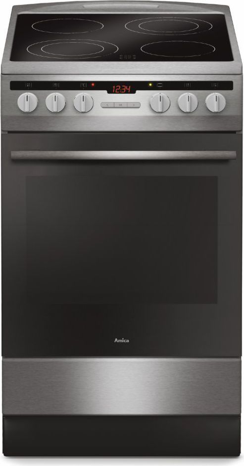 Shporet elektrik Amica 57CE3.315HTAQ, çelik (Xx)