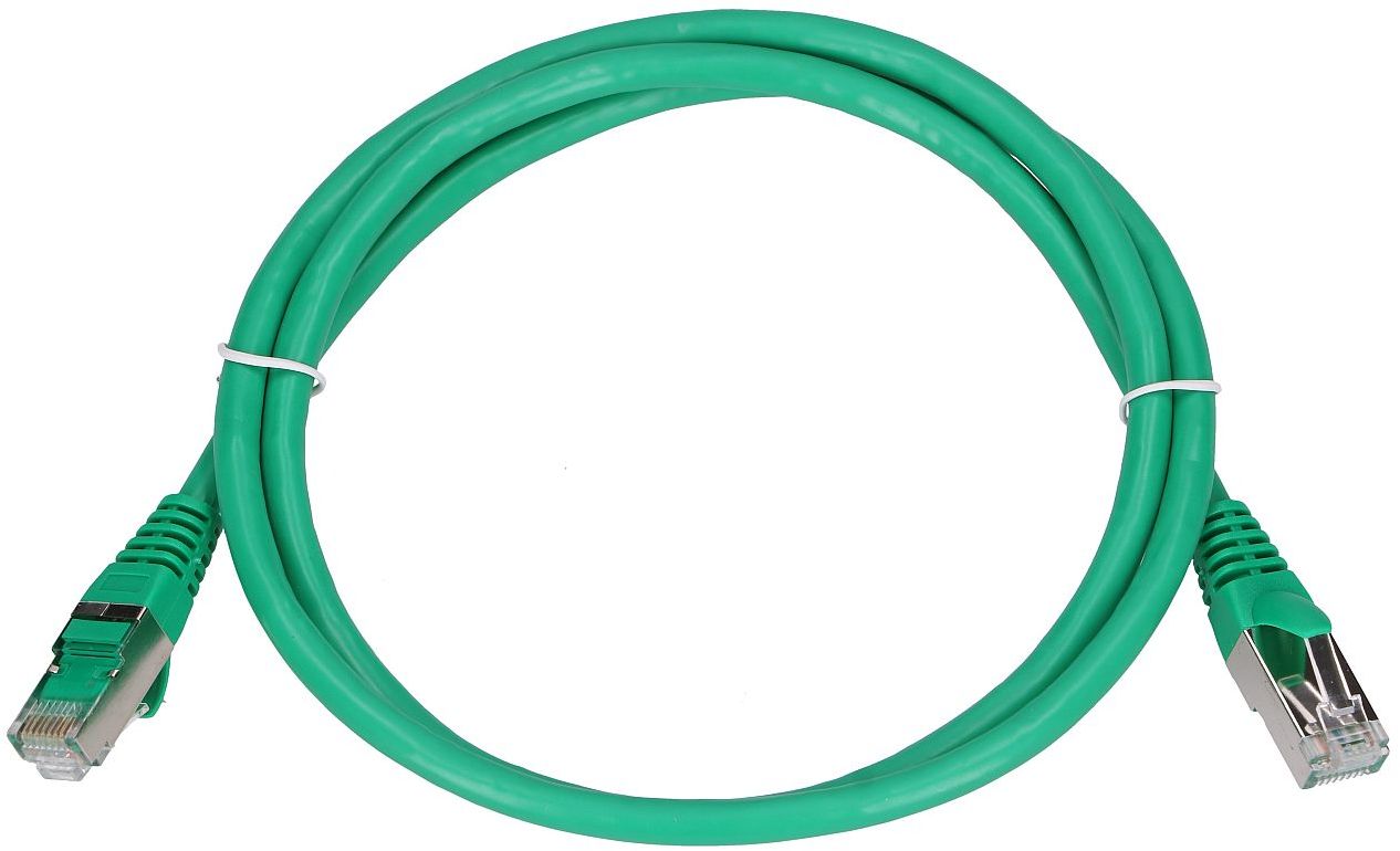 Kabllo patchcord CAT.6, FTP, 1 m, e gjelbër