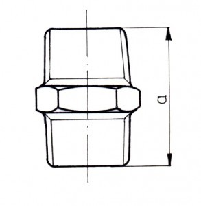 Bashkues Odlewnia Zawiercie Nipple N8, 2 "