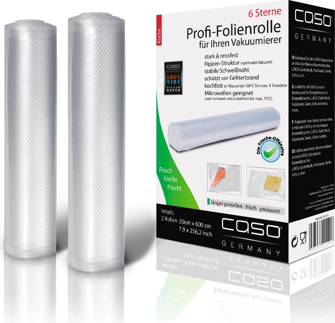 Rrotulla për paketim ushqimesh Caso ROLL-20X600-01221, 20 x 600cm